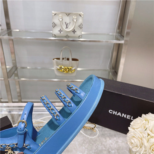 High Quality Luxury Chanel Chain Platform Sandals – Style 44582 product detail