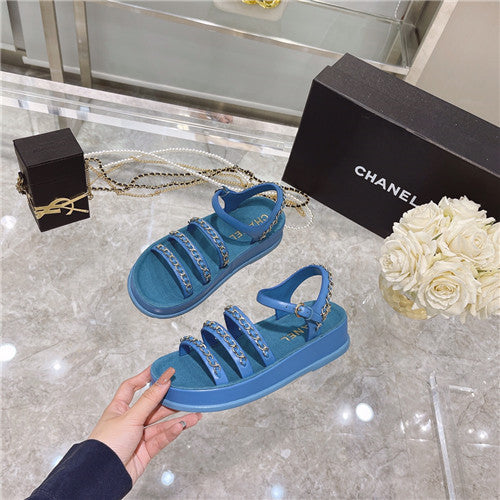 High Quality Luxury Chanel Chain Platform Sandals – Style 44582 product detail