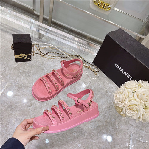 High Quality Luxury Chanel Chain Platform Sandals – Style 47974 product detail