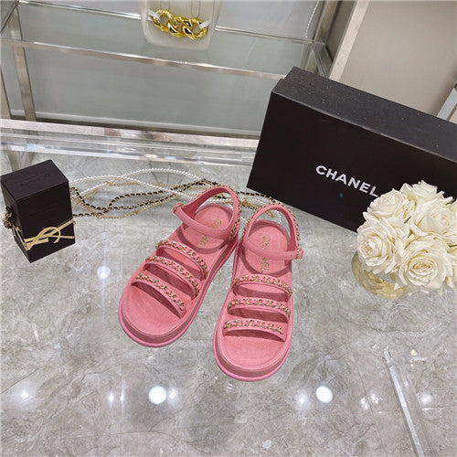 High Quality Luxury Chanel Chain Platform Sandals – Style 47974 product detail