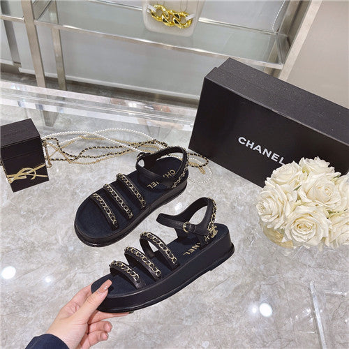 High Quality Luxury Chanel Chain Platform Sandals – Style 53062 product detail