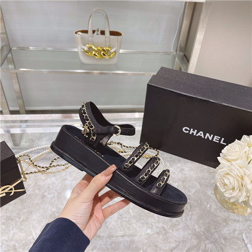 High Quality Luxury Chanel Chain Platform Sandals – Style 53062 product detail