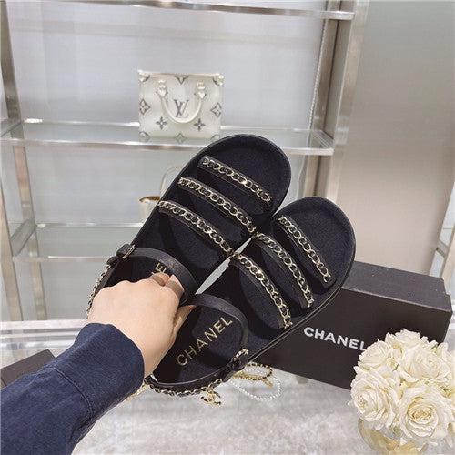 High Quality Luxury Chanel Chain Platform Sandals – Style 53062 product detail
