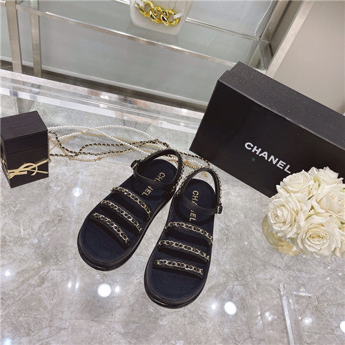High Quality Luxury Chanel Chain Platform Sandals – Style 53062 product detail