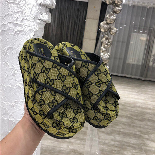 High Quality Luxury Gucci GG Platform Slippers product detail