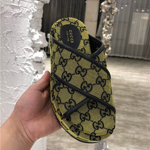 High Quality Luxury Gucci GG Platform Slippers product detail