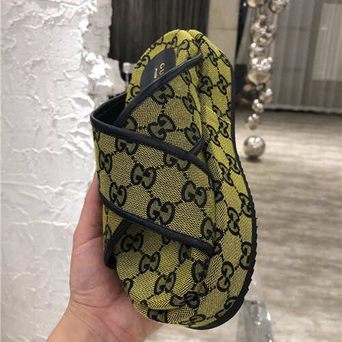 High Quality Luxury Gucci GG Platform Slippers product detail