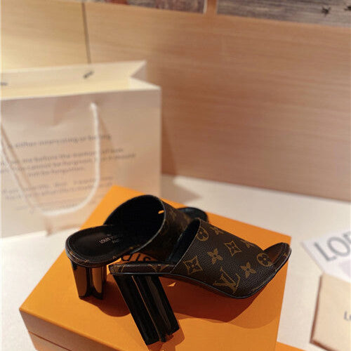 High Quality Luxury LV Heel Slippers Sandals – Style 48451 product detail