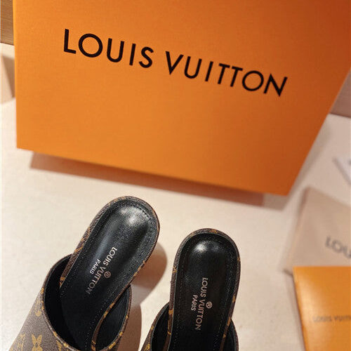 High Quality Luxury LV Heel Slippers Sandals – Style 48451 product detail