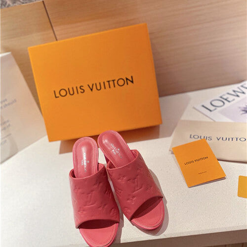 High Quality Luxury LV Heel Slippers Sandals – Style 82915 alternate view