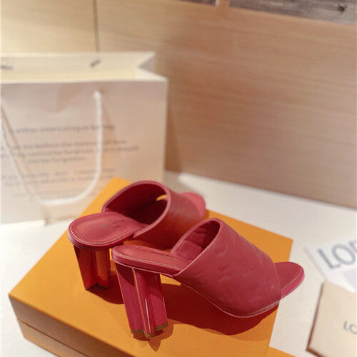 High Quality Luxury LV Heel Slippers Sandals – Style 82915 product detail