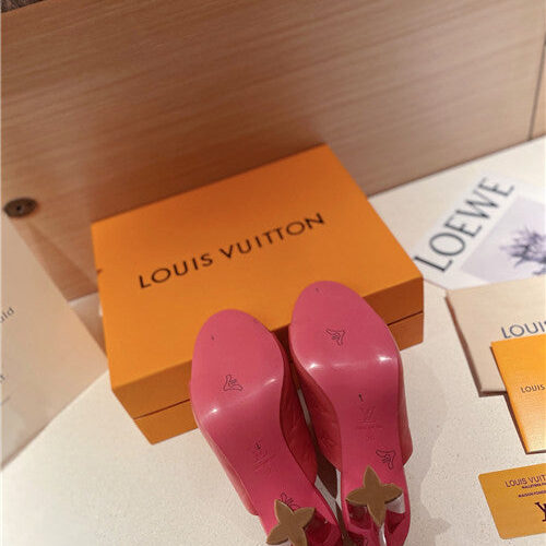 High Quality Luxury LV Heel Slippers Sandals – Style 82915 product detail