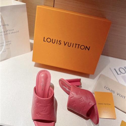 High Quality Luxury LV Heel Slippers Sandals – Style 82915 product detail