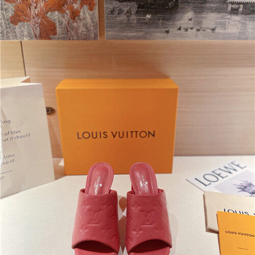 High Quality Luxury LV Heel Slippers Sandals – Style 82915 product detail