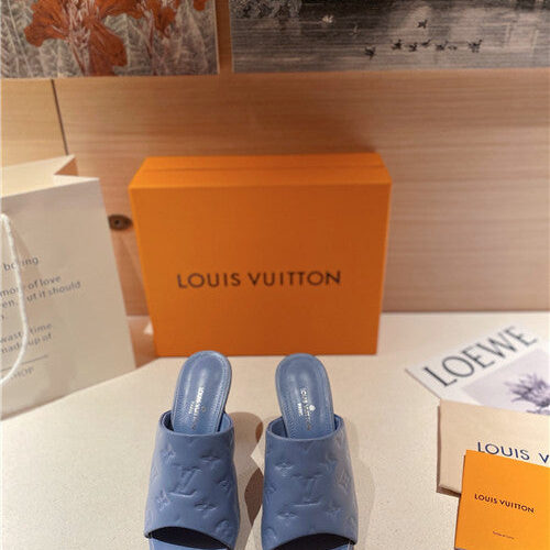 High Quality Luxury LV Heel Slippers Sandals – Style 51843 product detail