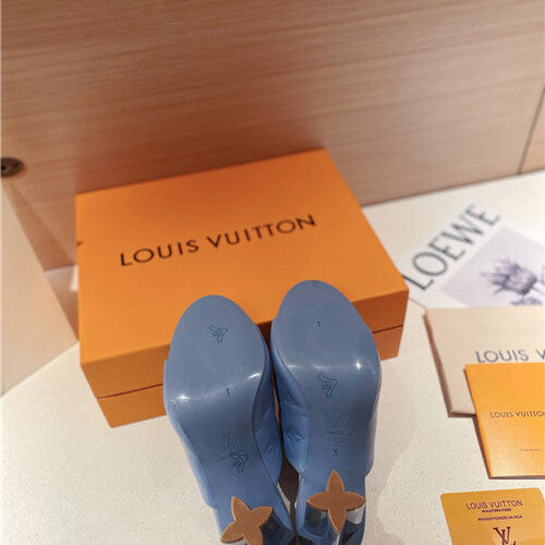 High Quality Luxury LV Heel Slippers Sandals – Style 51843 product detail