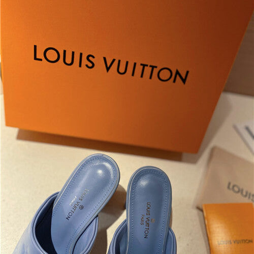 High Quality Luxury LV Heel Slippers Sandals – Style 51843 product detail