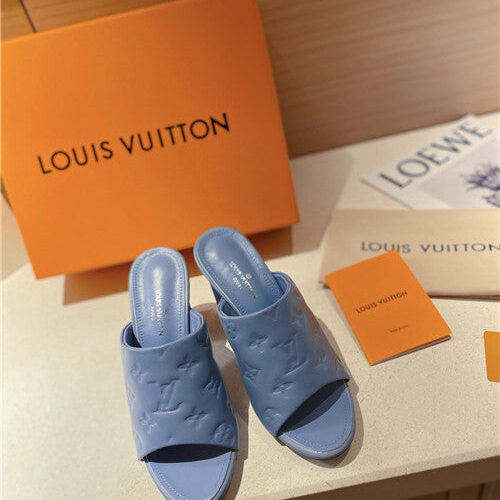 High Quality Luxury LV Heel Slippers Sandals – Style 51843 alternate view