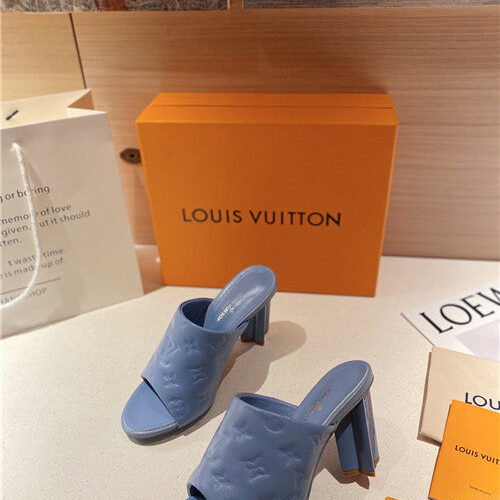High Quality Luxury LV Heel Slippers Sandals – Style 51843 product detail