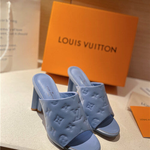 High Quality Luxury LV Heel Slippers Sandals – Style 51843