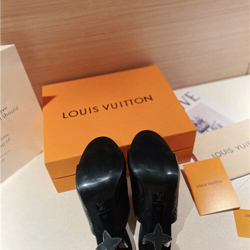 High Quality Luxury LV Heel Slippers Sandals – Style 86307 product detail