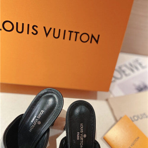 High Quality Luxury LV Heel Slippers Sandals – Style 86307 product detail
