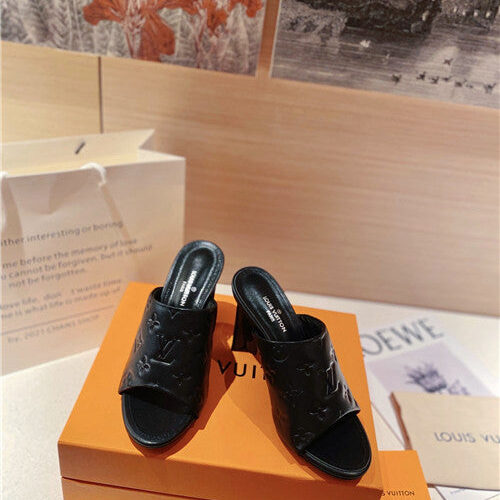 High Quality Luxury LV Heel Slippers Sandals – Style 86307 alternate view