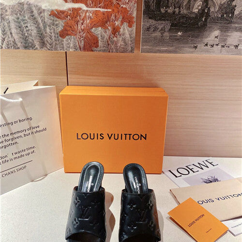 High Quality Luxury LV Heel Slippers Sandals – Style 86307 product detail