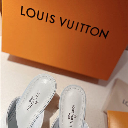 High Quality Luxury LV Heel Slippers Sandals product detail
