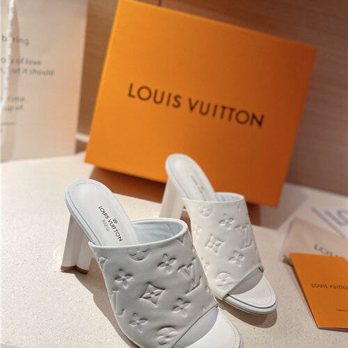 High Quality Luxury LV Heel Slippers Sandals