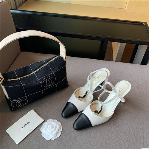 High Quality Luxury Chanel High Heel Sandals – Style 39622 alternate view