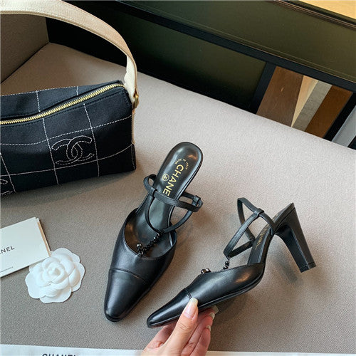 High Quality Luxury Chanel High Heel Sandals – Style 70694 alternate view