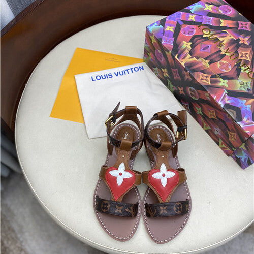 High Quality Luxury LV Flat Sandals