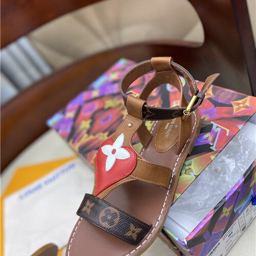 High Quality Luxury LV Flat Sandals product detail