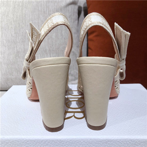 High Quality Luxury Dior Block Heels Sandals – Style 37990 product detail