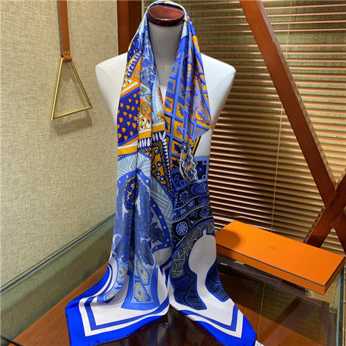 High Quality Luxury Hermes Silk Scarf Womens – Style 26165 alternate view