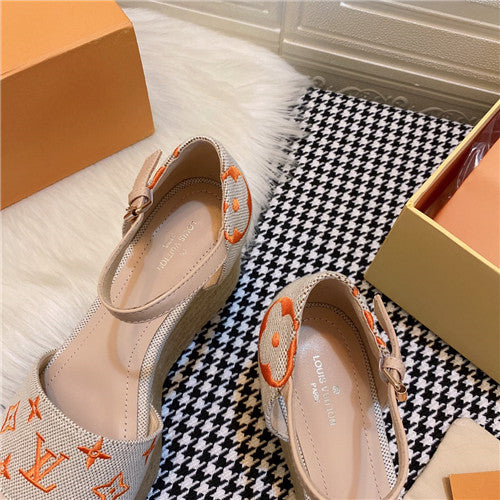 High Quality Luxury LV Starboard Wedge Sandals product detail