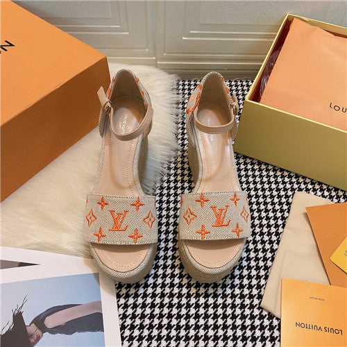 High Quality Luxury LV Starboard Wedge Sandals product detail