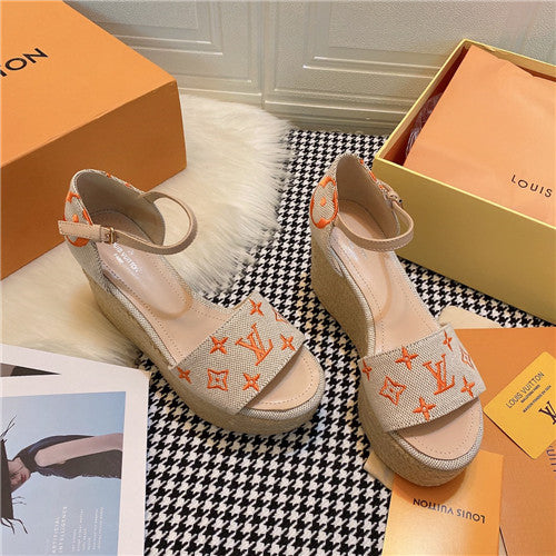High Quality Luxury LV Starboard Wedge Sandals product detail
