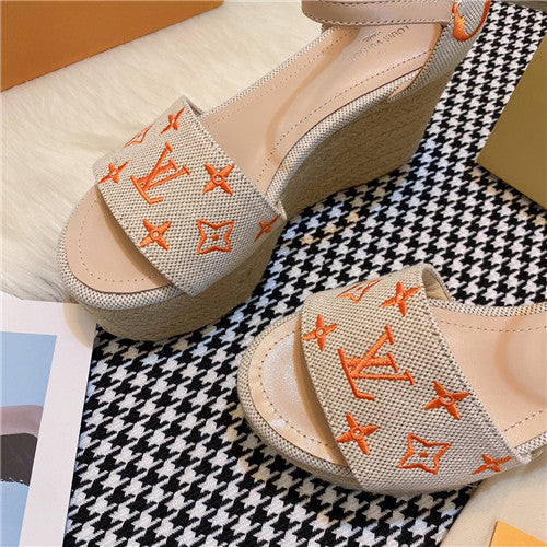 High Quality Luxury LV Starboard Wedge Sandals product detail