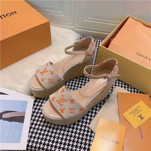 High Quality Luxury LV Starboard Wedge Sandals product detail