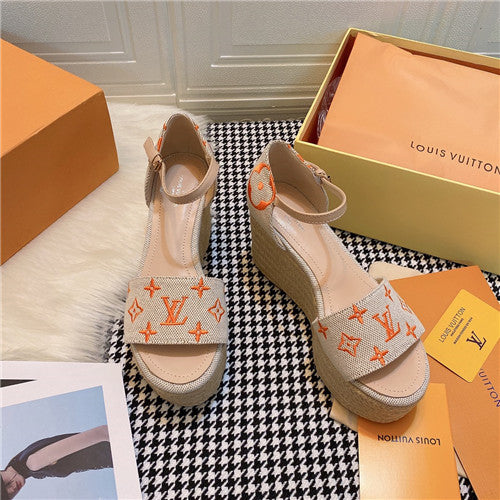 High Quality Luxury LV Starboard Wedge Sandals product detail