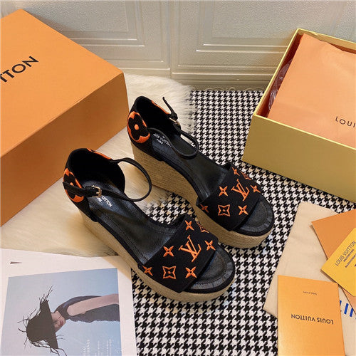 High Quality Luxury LV Starboard Wedge Sandals – Style 52867