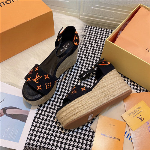 High Quality Luxury LV Starboard Wedge Sandals – Style 52867 alternate view