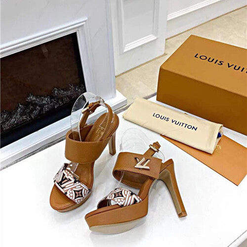 High Quality Luxury LV High Heel Sandals Womens
