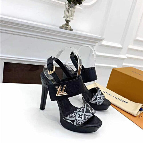 High Quality Luxury LV High Heel Sandals Womens – Style 34883