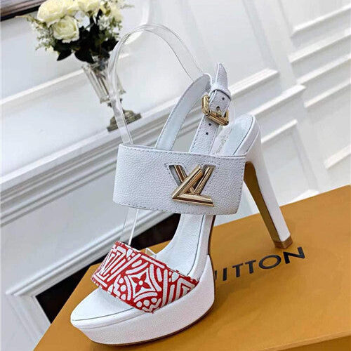 High Quality Luxury LV High Heel Sandals Womens – Style 02115 product detail