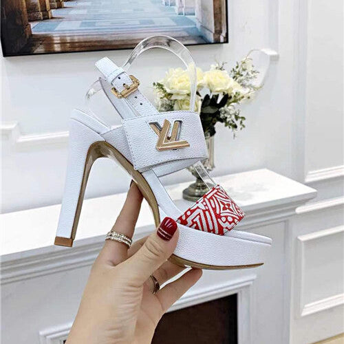 High Quality Luxury LV High Heel Sandals Womens – Style 02115 product detail