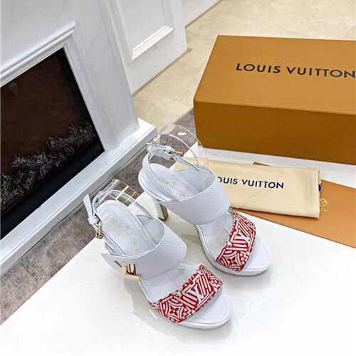 High Quality Luxury LV High Heel Sandals Womens – Style 02115 product detail