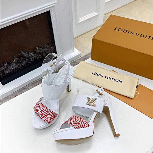 High Quality Luxury LV High Heel Sandals Womens – Style 02115 product detail